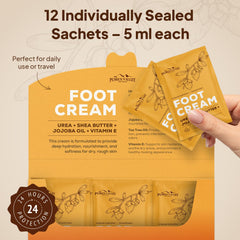 Pumice Valley foot cream bedside application for night-time hydration.