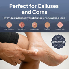 Pumice Valley foot cream with Ginseng and Retinol helps lock moisture and elasticity.