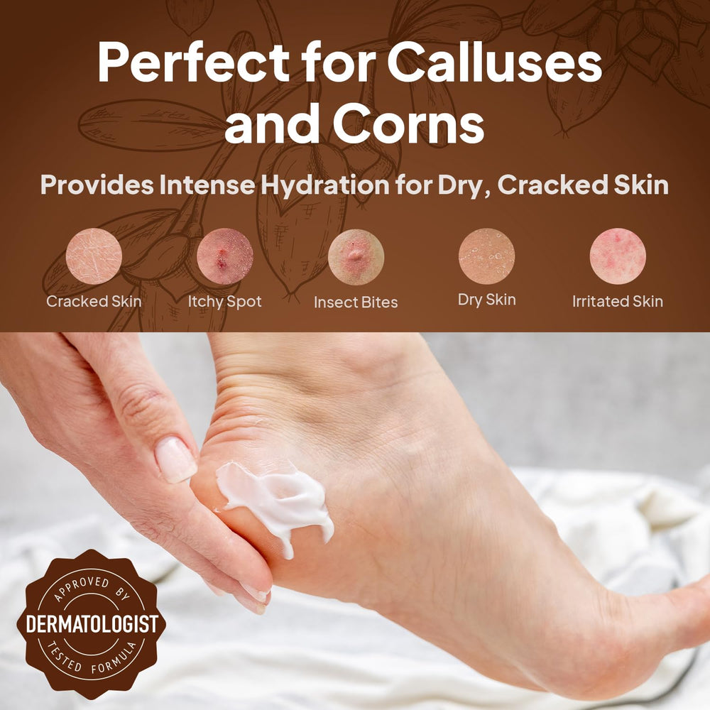 Pumice Valley Foot Cream packaging closeup highlighting natural ingredients.