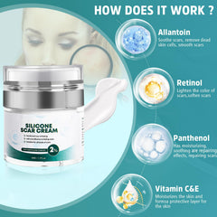 Pumkot scar cream overnight use demonstrating non-greasy, gentle application