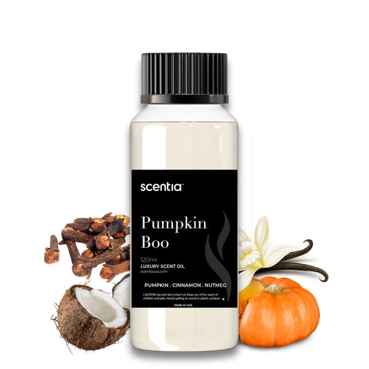 Pumpkin Boo Essential Oil 120ml bottle for diffusers and candles