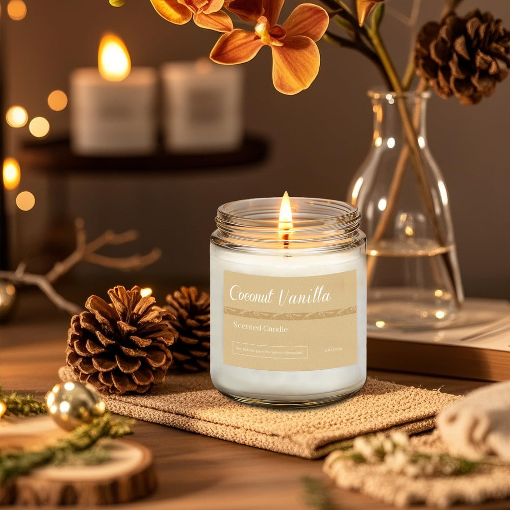 Pumpkin crumble scented soy candle