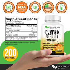 Close-up of pumpkin seed oil softgel capsules