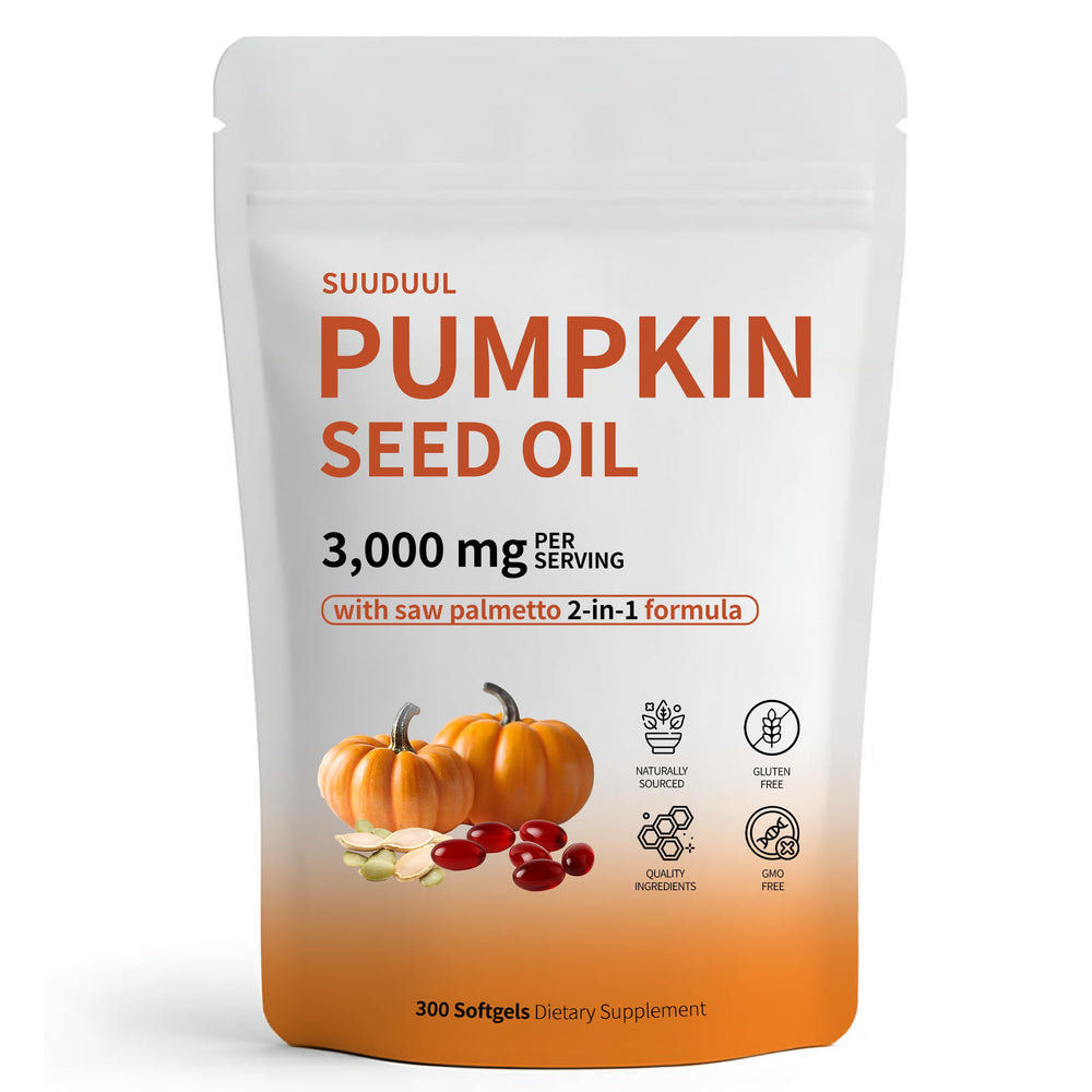Pumpkin seed oil capsules bottle - 300 softgels