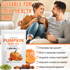 Product label details for pumpkin seed oil capsules