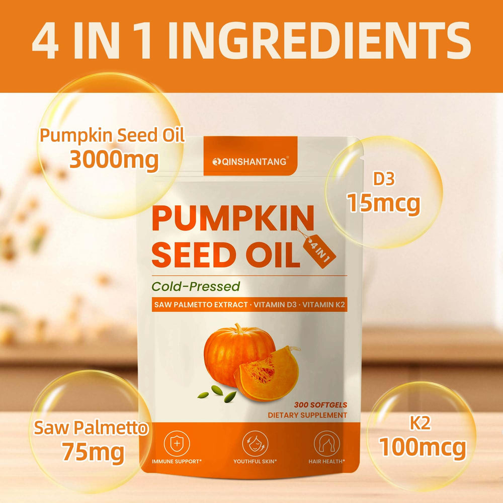 Label highlighting 3000 mg and key ingredients Saw Palmetto D3 K2