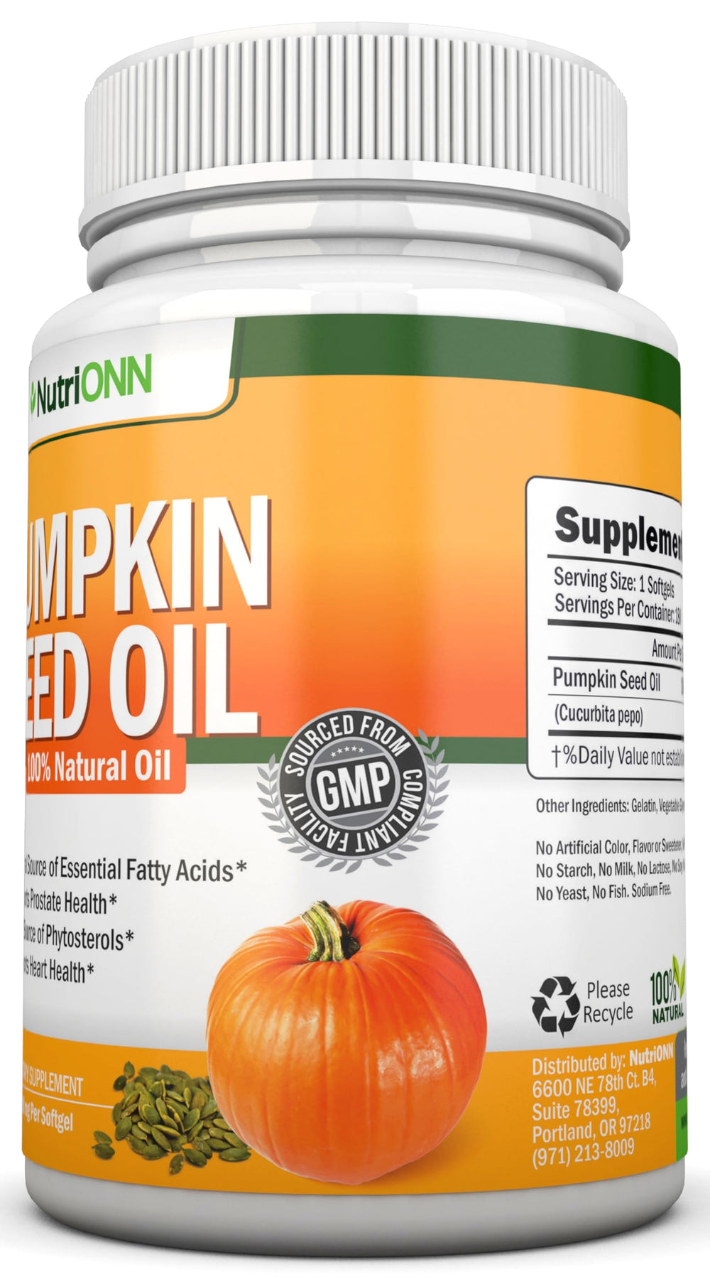 Magnesium-rich pumpkin seed oil for heart health