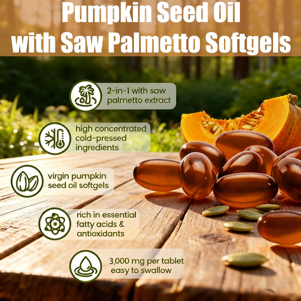 Cold-pressed virgin pumpkin seed oil concept