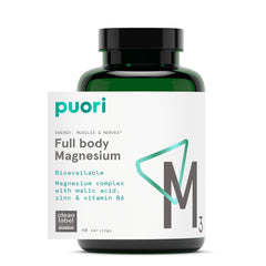 Puori M3 Magnesium Complex bottle front label