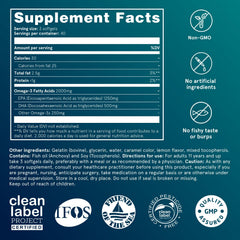 IFOS certification seal on Puori O3 Omega-3 packaging