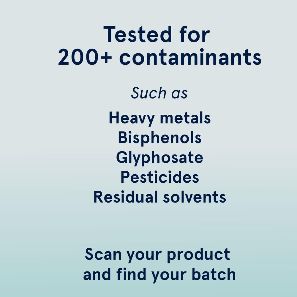 The Clean Label Project verification badge and batch testing results