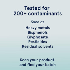 The Clean Label Project verification badge and batch testing results