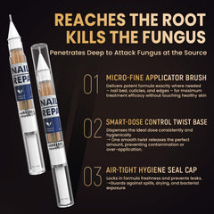 PUPCA Toenail Fungus Treatment Pen close-up applies to affected nails.