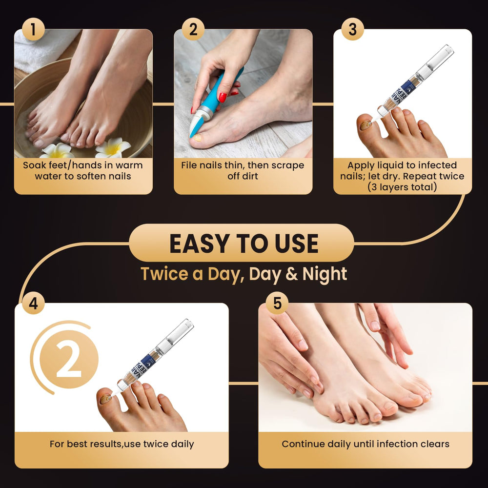 PUPCA Toenail Fungus Treatment Pen sleek design for easy maintenance.
