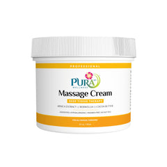 Front view of PURA 1st Wellness Deep Tissue Massage Cream 4oz jar
