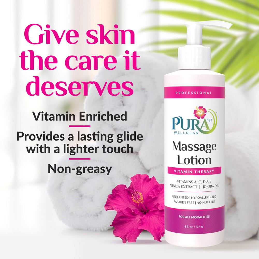 Massage lotion for physical therapy and sports massage