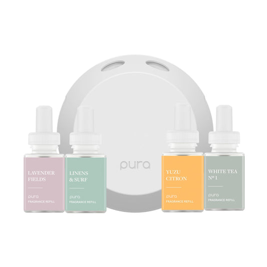 Pura 4 Smart Home Fragrance Diffuser Starter Set box