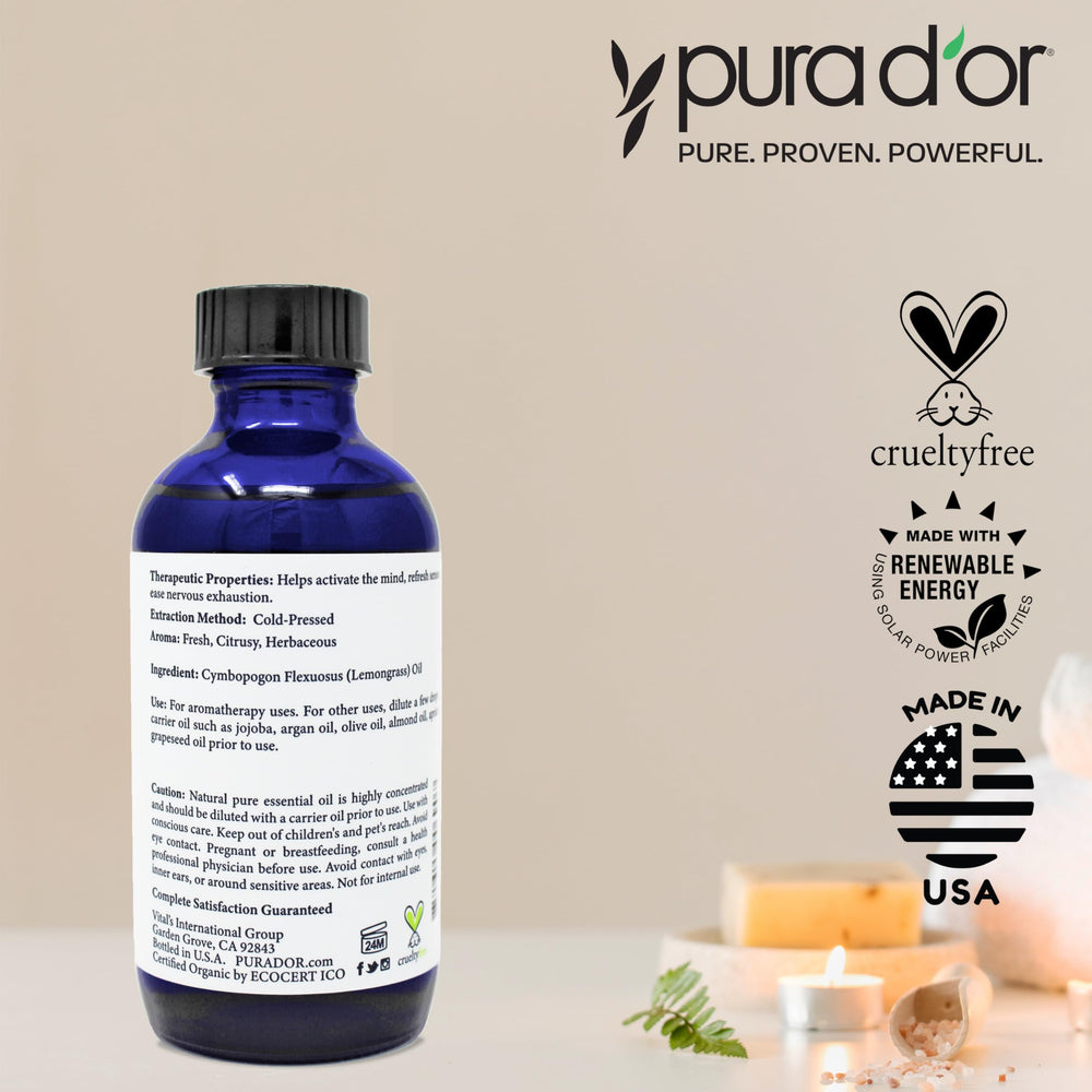 DIY soap making with lemongrass essential oil