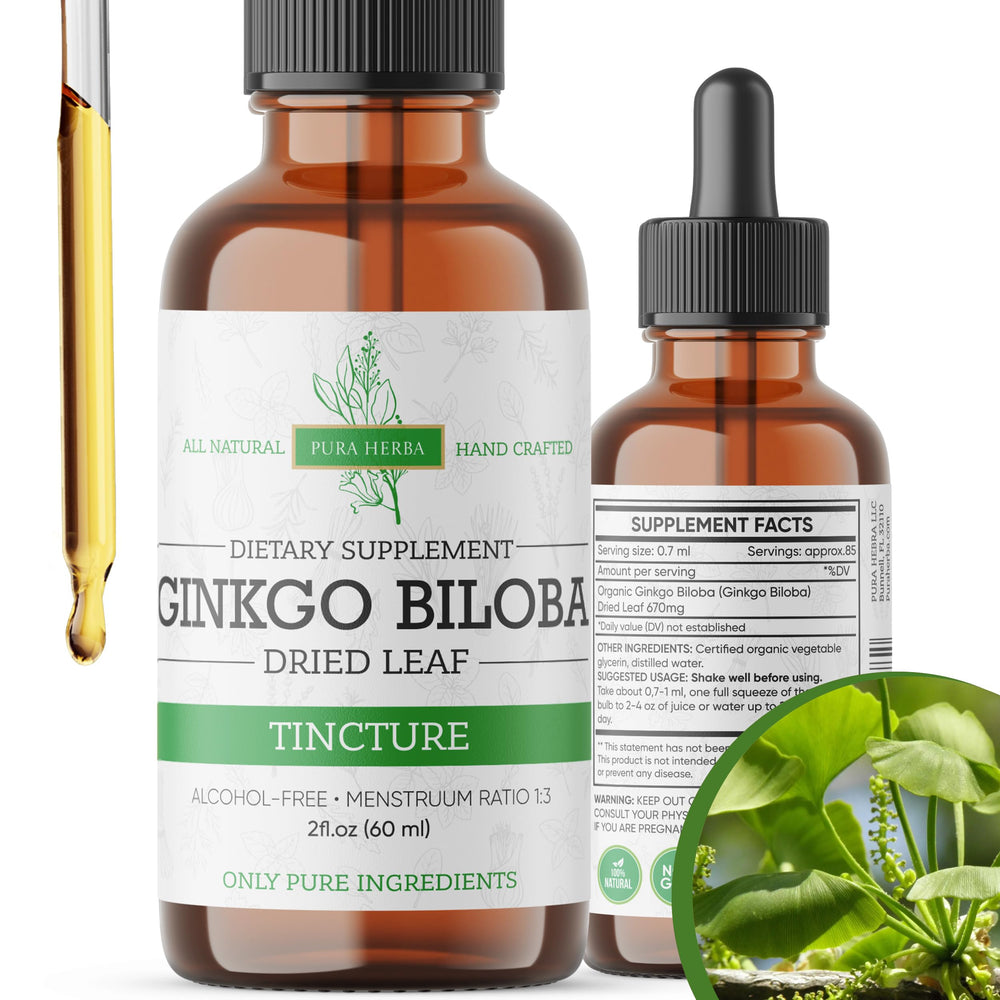 Pura Herba Ginkgo Biloba Liquid 2 oz bottle