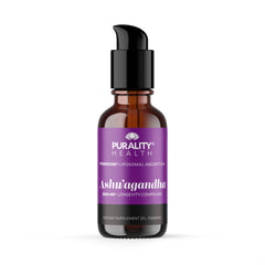 PURALITY HEALTH Ashwagandha Liposomal Liquid bottle with chai flavor