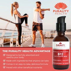 Fulvic acid bioavailability illustration for B12 product