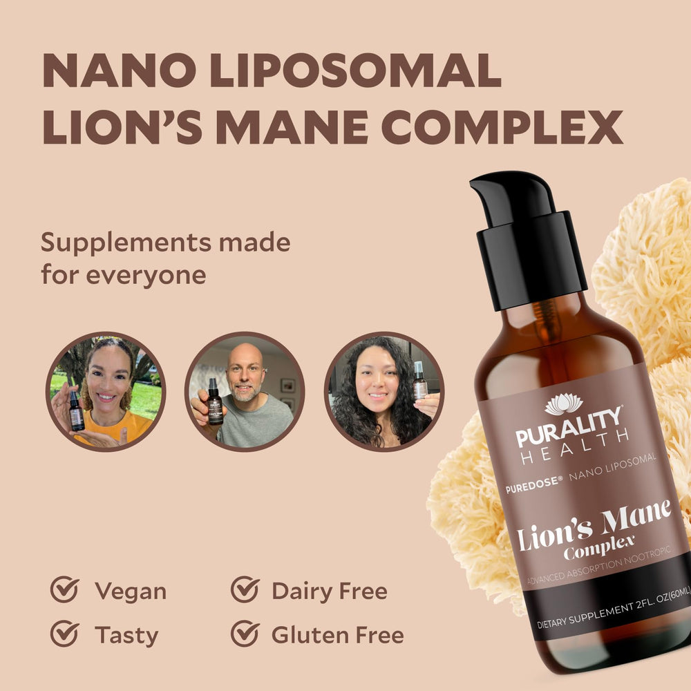 30-day supply Lion's Mane Complex bottle and packaging