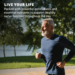 Graphic highlighting Alpha Lipoic Acid and CoQ10 ingredients