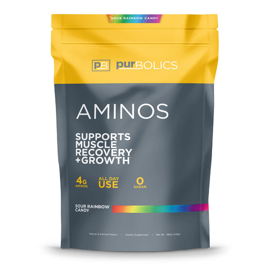 Purbolics Aminos Sour Rainbow Candy bottle front