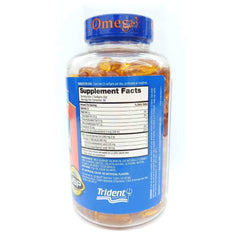 Close-up of Pure Alaska Omega-3 Wild Salmon Oil softgels bottle