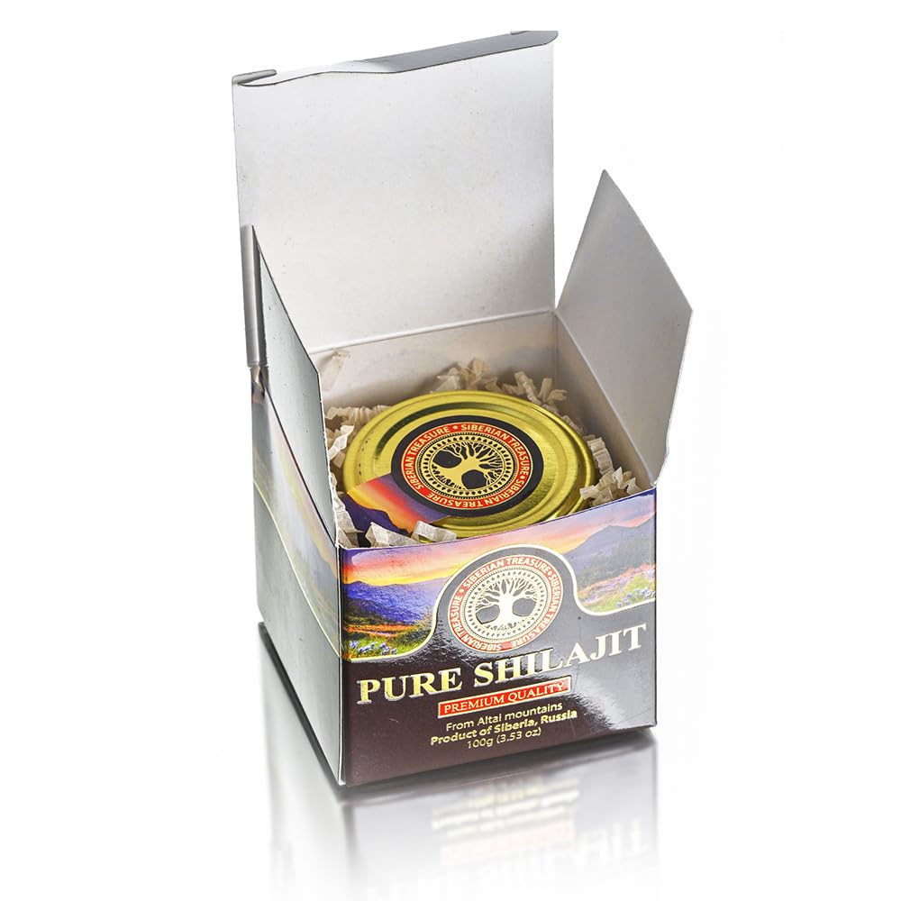 Label and packaging of Shilajit resin 100 g