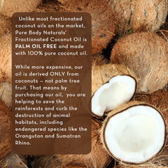 Pure Body Naturals fractionated coconut oil for essential oil dilution, gentle carrier.