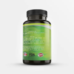 Close up of Pure By Nature D-Mannose vegan capsules with Cranberry and Dandelion