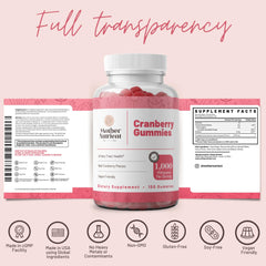 Pure cranberry extract 1000mg cranberry gummies