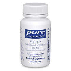 Bottle of Pure Encapsulations 5-HTP 50 mg with 60 capsules