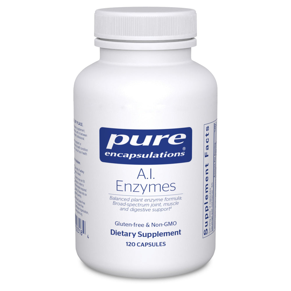 Pure Encapsulations A.I. Enzymes bottle label