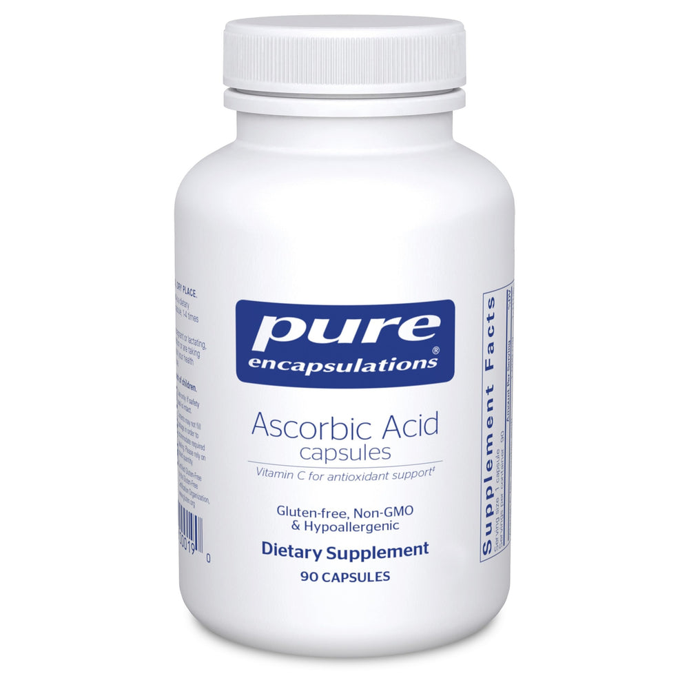 Bottle of Pure Encapsulations Ascorbic Acid 1000 mg capsules