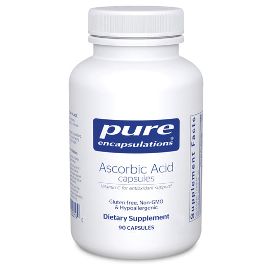 Bottle of Pure Encapsulations Ascorbic Acid 1000 mg capsules