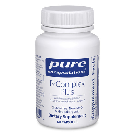 Bottle of Pure Encapsulations B-Complex Plus supplement