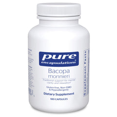 Pure Encapsulations Bacopa Monnieri bottle on white background
