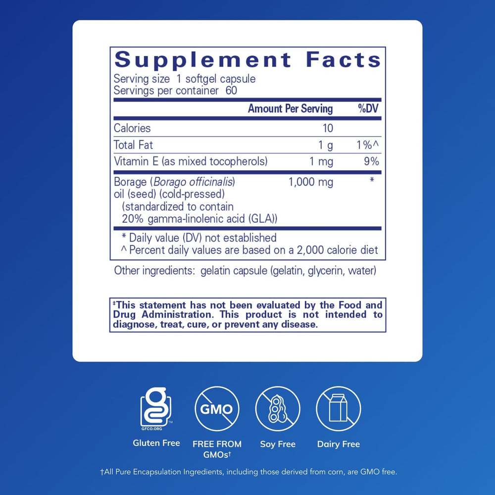 Graphic illustrating immune defense benefits of borage oil