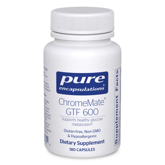 Pure Encapsulations ChromeMate GTF 600 bottle with 180 capsules