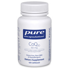 Pure Encapsulations CoQ10 60 mg bottle - front view