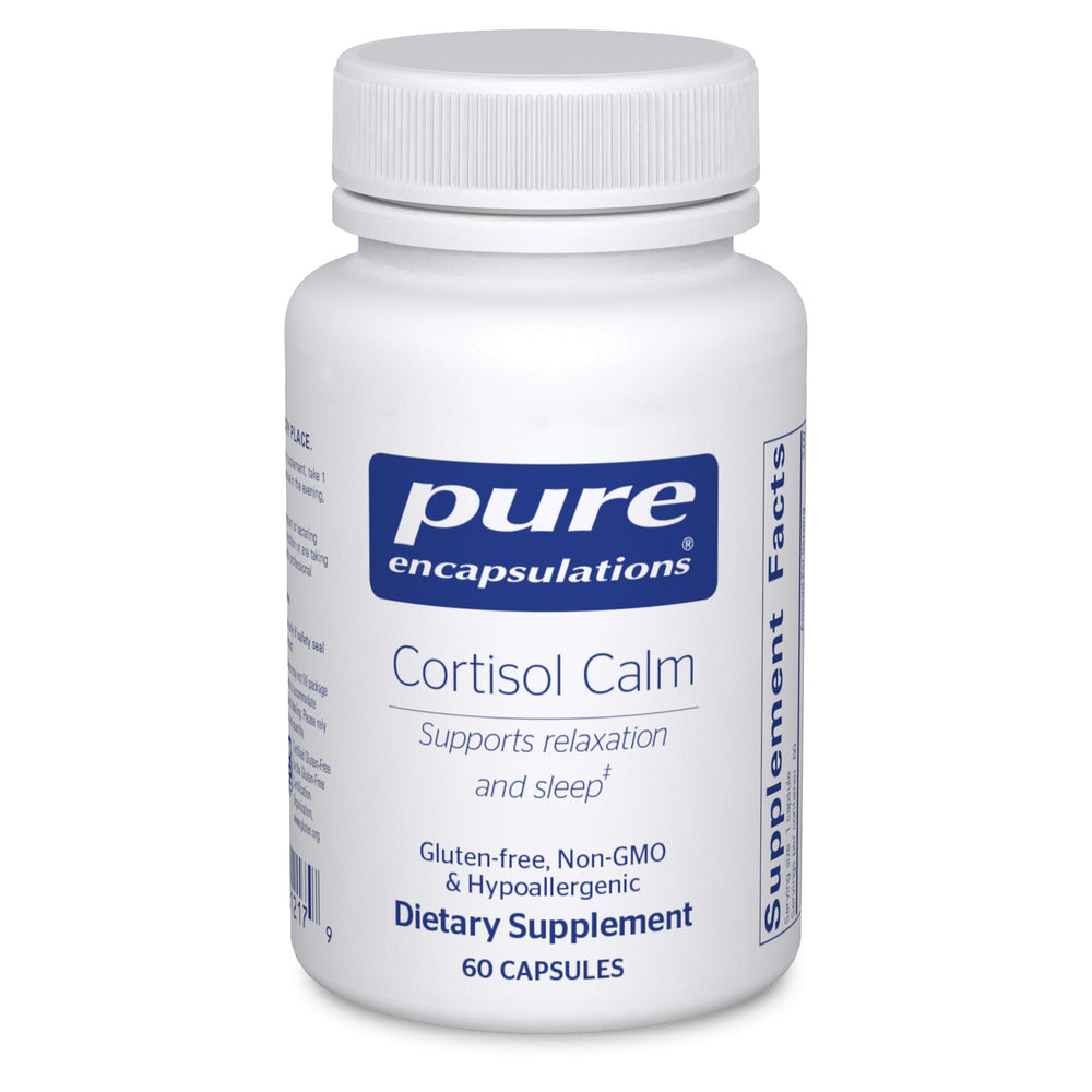 Front view of Pure Encapsulations Cortisol Calm bottle
