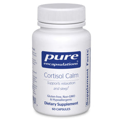 Front view of Pure Encapsulations Cortisol Calm bottle
