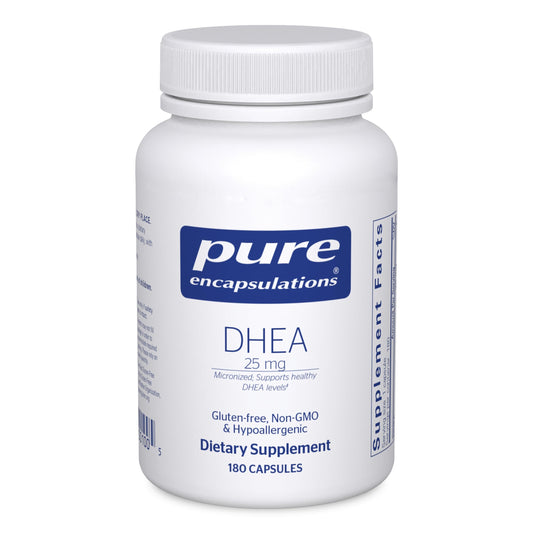 Pure Encapsulations DHEA 25 mg micronized capsules bottle