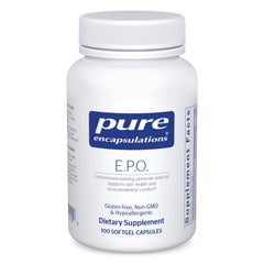 Pure Encapsulations E.P.O. Evening Primrose Oil bottle and label