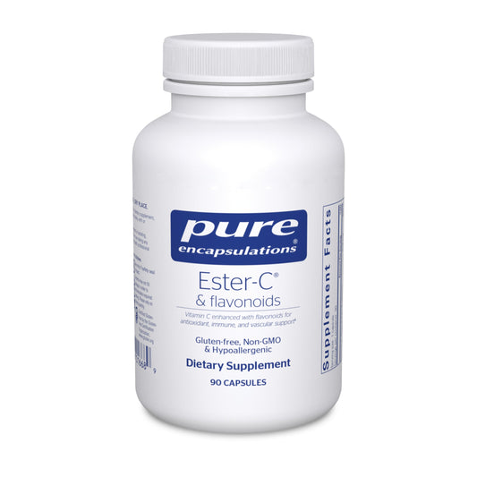 Pure Encapsulations Ester-C & Flavonoids bottle front label