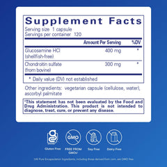 Joint health formula diagram highlighting hypoallergenic dual-strength