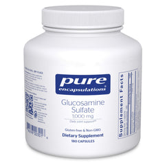 Pure Encapsulations Glucosamine Sulfate 1000 mg bottle showcasing premium joint support.