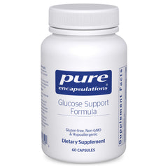 Bottle of Pure Encapsulations Glucose Support Formula with 60 capsules